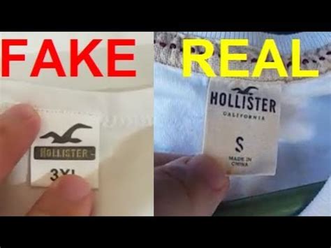 how to tell fake hollister clothes|Hollister tee shirt real vs fake. How to spot counterfeit Hollister.